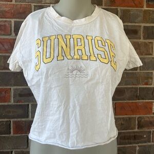 Sunrise cropped t-shirt